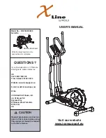 Предварительный просмотр 1 страницы ICON Health & Fitness WESLO Xline WLIVEL86002.0 User Manual