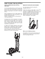 Preview for 10 page of ICON Health & Fitness WESLO Xline WLIVEL86002.0 User Manual