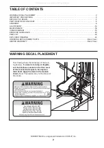 Preview for 2 page of ICON IP NordicTrack Competition Series User Manual