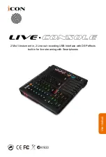 ICON ProAudio LIVE-CONSOLE User Manual предпросмотр