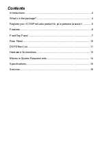 Preview for 3 page of ICON ProAudio Upod Nano User Manual