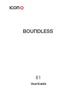 Icon Q Boundless E1 User Manual preview