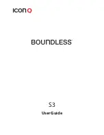 Icon Q Boundless S3 User Manual preview