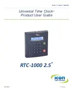 Icon Time Systems Universal Time Clock RTC-1000 2.5 Product User Manual preview