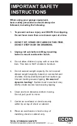 Preview for 3 page of ICON 56135 Owner'S Manual & Safety Instructions