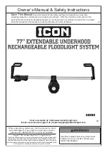 Preview for 1 page of ICON 58990 Owner'S Manual & Safety Instructions