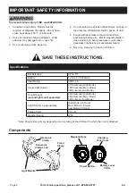 Preview for 2 page of ICON 58990 Owner'S Manual & Safety Instructions