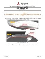 Preview for 7 page of ICON A5 Service Letter