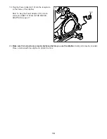 Preview for 16 page of ICON GOLD'S GYM STIDE TRAINER 550i User Manual