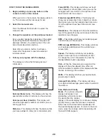 Preview for 20 page of ICON GOLD'S GYM STIDE TRAINER 550i User Manual