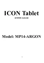 ICON MP14-ARGON Instructions Manual preview