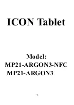 ICON MP21-ARGON3-NFC Manual preview