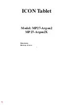 Preview for 1 page of ICON MP27-Argon2 Manual