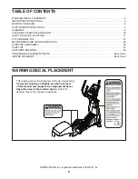 Preview for 2 page of ICON NordicTrack AUDIOSTRIDER 990 PRO User Manual