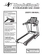 ICON NordicTrack COMMERCIAL 1500 User Manual preview