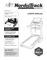 ICON NordicTrack COMMERCIAL 2950 User Manual preview