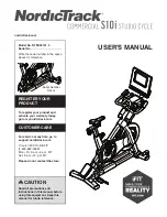 ICON NordicTrack COMMERCIAL S10i STUDIO CYCLE User Manual preview