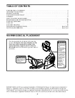 Preview for 2 page of ICON NordicTrack GX4.7R User Manual