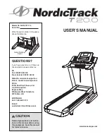 ICON NordicTrack T 20.0 User Manual preview