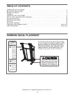 Preview for 2 page of ICON NprdicTrack VIEWPOINT 3600 User Manual