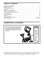 Preview for 2 page of ICON NTEX12921.4 User Manual