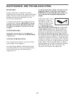 Preview for 27 page of ICON NTEX12921.4 User Manual