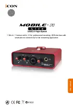 ICON Pro Audio Mobile-U Mini Live User Manual preview