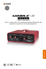 Preview for 1 page of ICON Pro Audio Mobile-U Mini Live User Manual