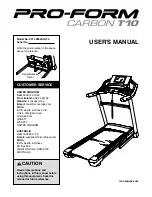 Предварительный просмотр 1 страницы ICON PRO-FORM CARBON N10 User Manual