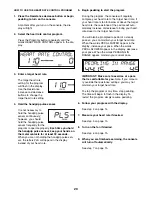 Preview for 20 page of ICON PRO-FORM CrossTrainer 600 User Manual