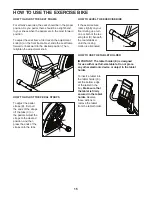 Preview for 15 page of ICON PRO-FORM CYCLE TRAINER 400 Ri User Manual