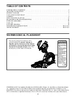 Preview for 2 page of ICON PRO-FORM ENDURANCE 1120 E User Manual