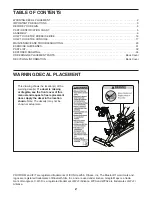 Preview for 2 page of ICON PRO-FORM PRO C22 User Manual