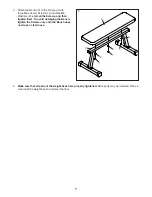 Preview for 7 page of ICON PRO-FORM SPORT FLAT BENCH XT User Manual