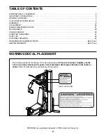 Preview for 2 page of ICON PRO-FORM SPORT POWER STACK XT User Manual