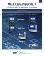 Предварительный просмотр 4 страницы ICON Procon C Series Operating Manual