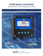 ICON ProCon C400 Series Operating Manual preview