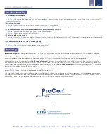 Предварительный просмотр 27 страницы ICON ProCon C400 Series Operating Manual