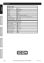 Preview for 4 page of ICON PROFESSIONAL T8 Owner'S Manual & Safety Instructions