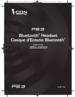 ICON PS3 Setup Manual preview