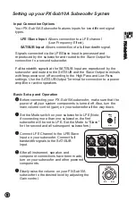 Preview for 9 page of ICON PX-Sub10A Owner'S Manual