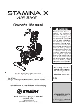 ICON STAMINA X AIR BIKE Owner'S Manual preview