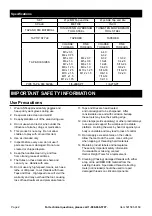 Preview for 2 page of ICON TDST-41 SAE Owner'S Manual & Safety Instructions