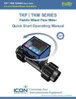 Preview for 1 page of ICON truflo TKP Series Quick Start Operating Manual