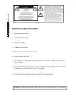 Предварительный просмотр 2 страницы ICON Umix 1008 Satellite Instructions Manual