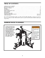 Предварительный просмотр 2 страницы ICON WEIDER PRO 4850 User Manual