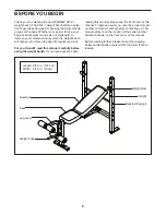 Предварительный просмотр 5 страницы ICON WEIDER XR 6.1 User Manual