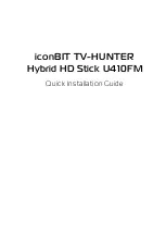 Preview for 1 page of IconBiT TV-HUNTER Hybrid HD Stick U410FM Quick Installation Manual