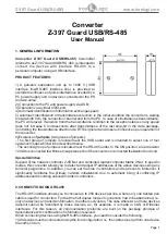 iControl Z-397 User Manual preview