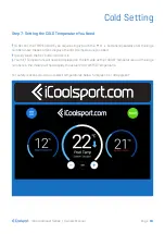 Preview for 14 page of iCoolsport Compact Cool 3 Series Owner'S Manual